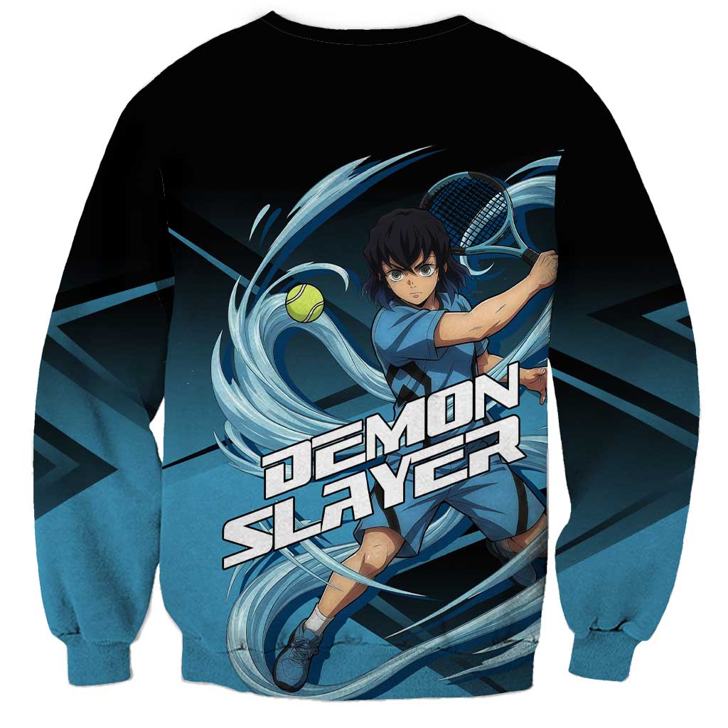 Inosuke Hashibira Beast Tennis Form Sweatshirt Sporty Anime Mashup Style