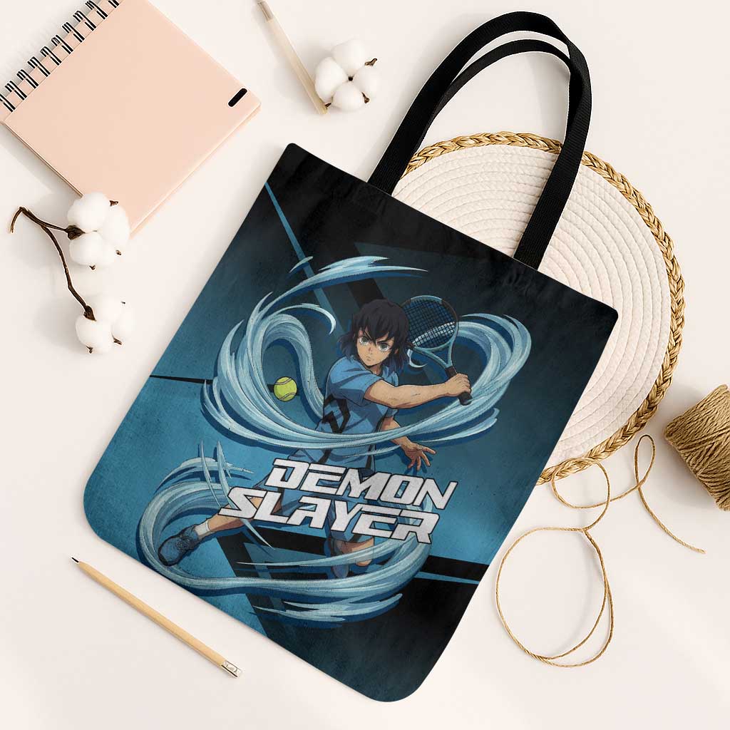 Inosuke Hashibira Beast Tennis Form Tote Bag Sporty Anime Mashup Style