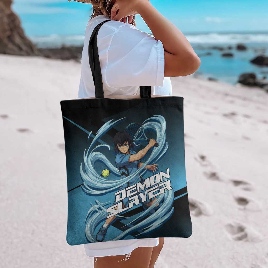 Inosuke Hashibira Beast Tennis Form Tote Bag Sporty Anime Mashup Style