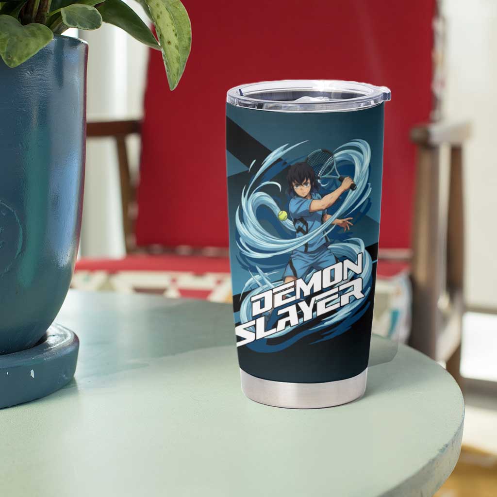 Inosuke Hashibira Beast Tennis Form Tumbler Cup Sporty Anime Mashup Style