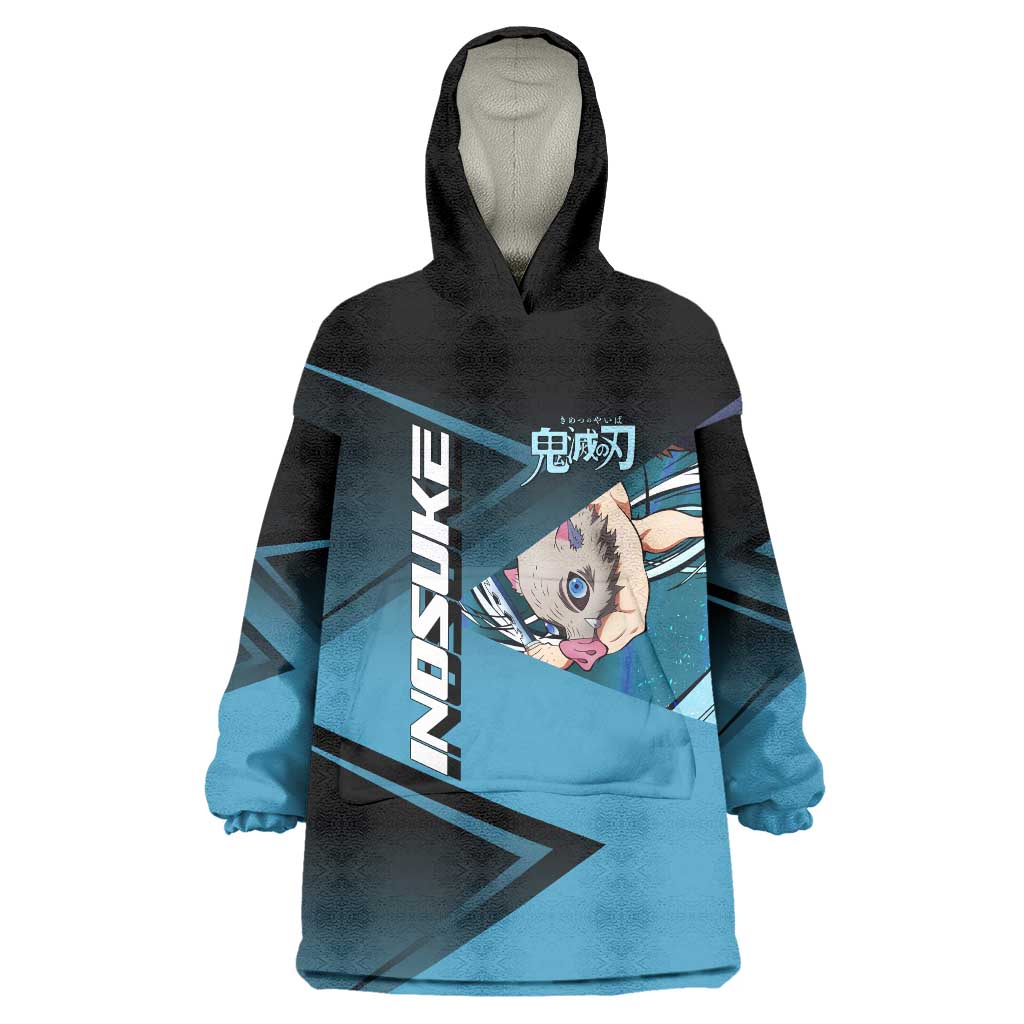 Inosuke Hashibira Beast Tennis Form Wearable Blanket Hoodie Sporty Anime Mashup Style