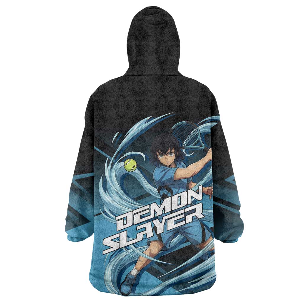 Inosuke Hashibira Beast Tennis Form Wearable Blanket Hoodie Sporty Anime Mashup Style