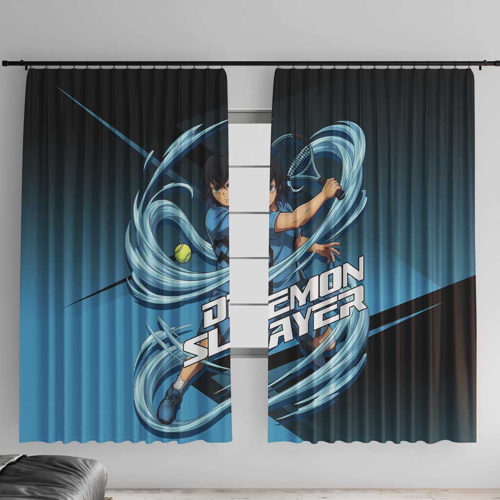 Inosuke Hashibira Beast Tennis Form Window Curtain Sporty Anime Mashup Style