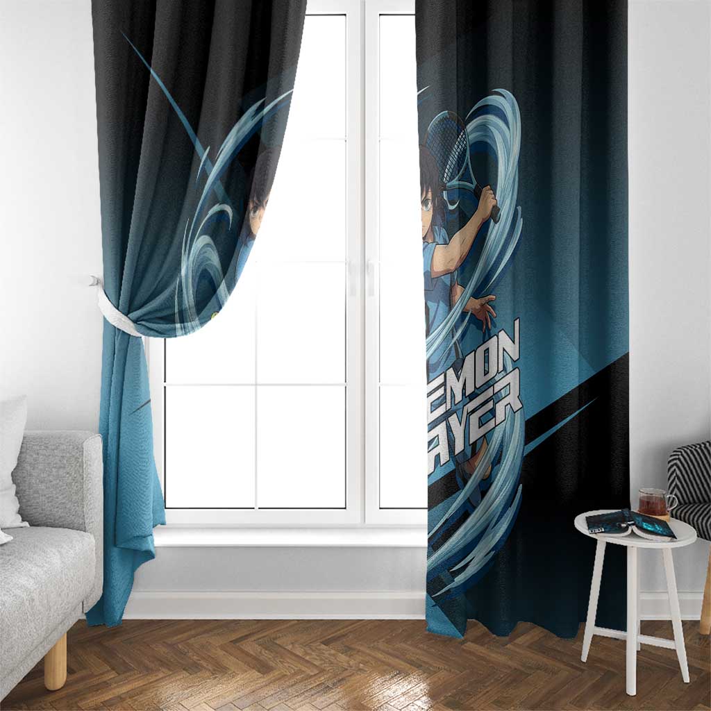 Inosuke Hashibira Beast Tennis Form Window Curtain Sporty Anime Mashup Style
