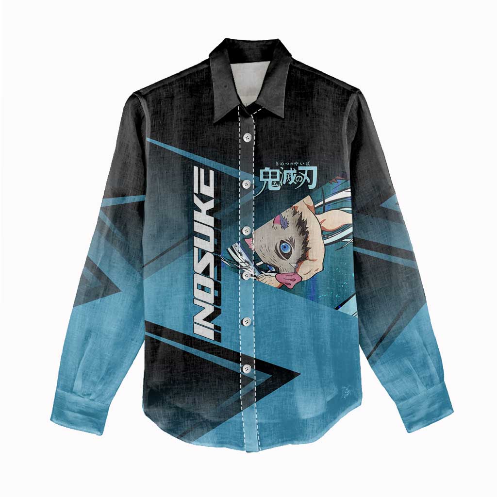 Inosuke Hashibira Beast Tennis Form Women Casual Shirt Sporty Anime Mashup Style