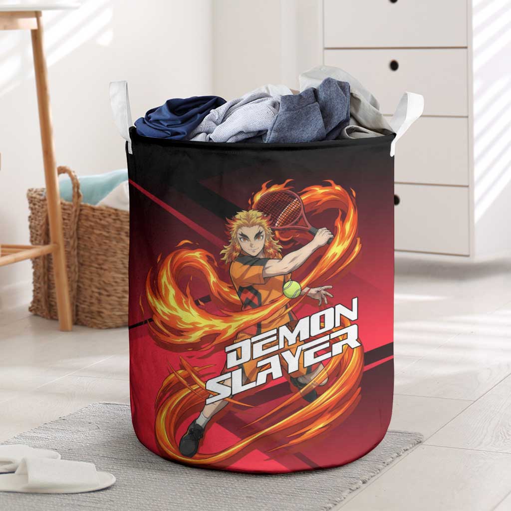 Kyojuro Rengoku Flame Rally Laundry Basket Sporty Anime Mashup Style