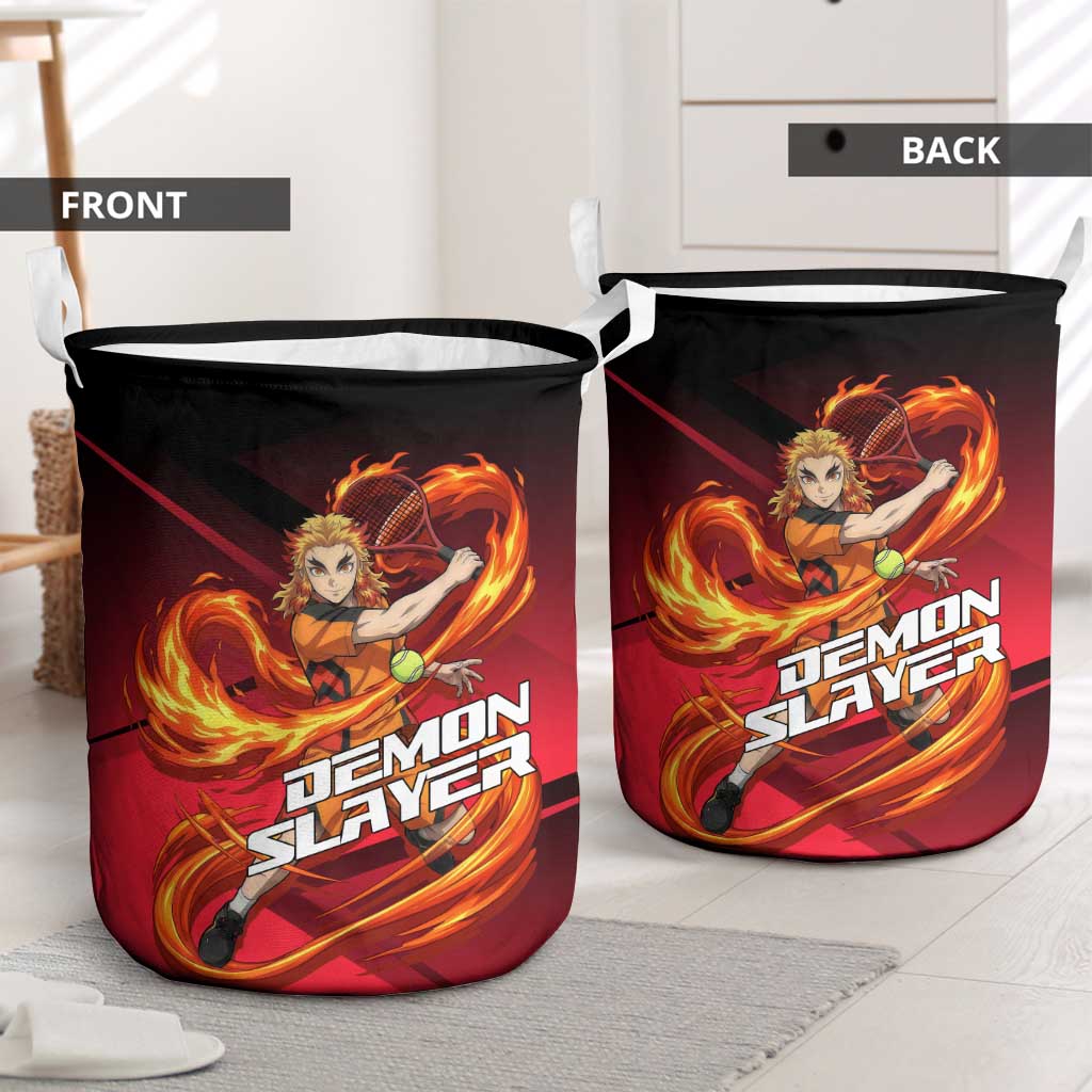 Kyojuro Rengoku Flame Rally Laundry Basket Sporty Anime Mashup Style