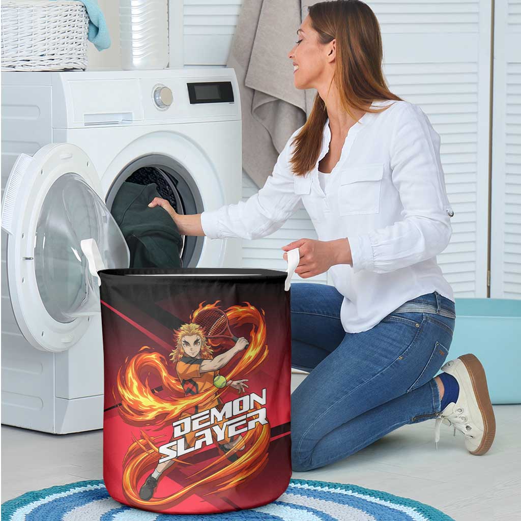 Kyojuro Rengoku Flame Rally Laundry Basket Sporty Anime Mashup Style