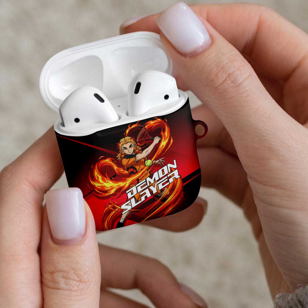 Kyojuro Rengoku Flame Rally AirPods Case Sporty Anime Mashup Style