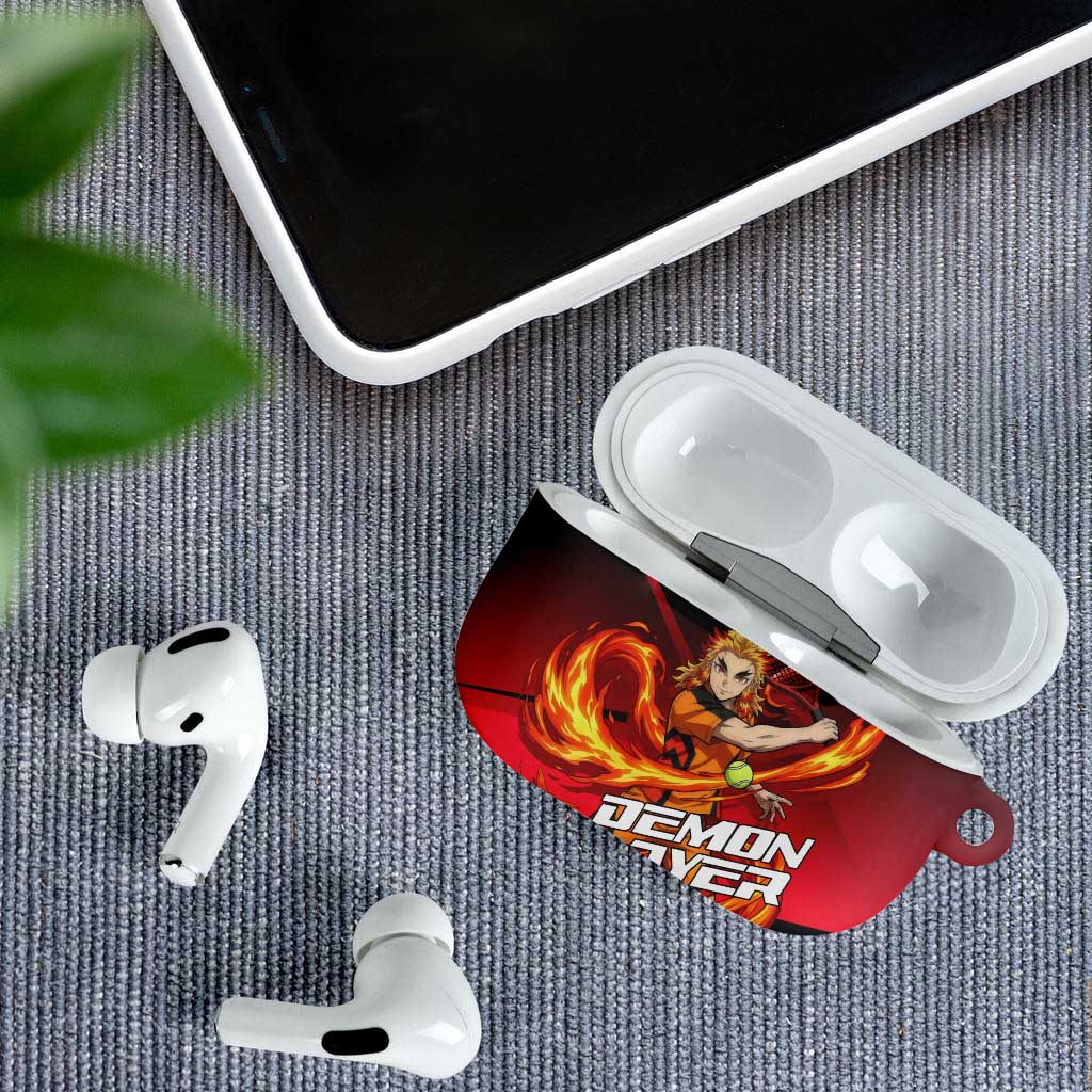 Kyojuro Rengoku Flame Rally AirPods Case Sporty Anime Mashup Style