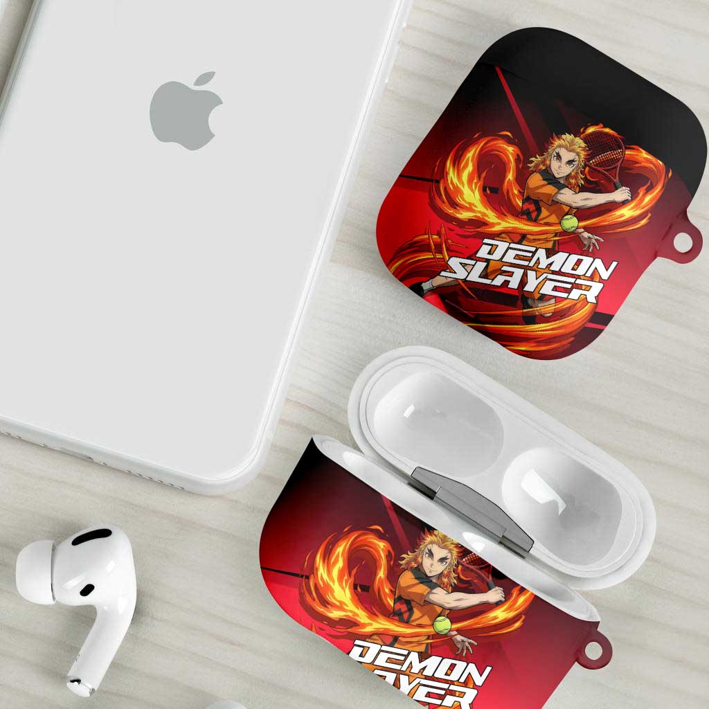 Kyojuro Rengoku Flame Rally AirPods Case Sporty Anime Mashup Style