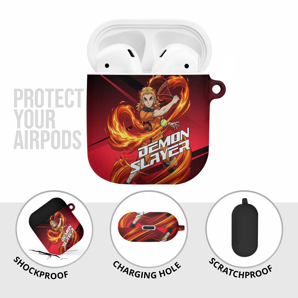 Kyojuro Rengoku Flame Rally AirPods Case Sporty Anime Mashup Style