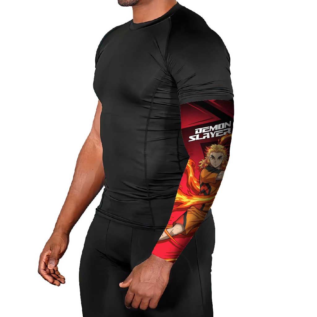 Kyojuro Rengoku Flame Rally Arm Sleeves Sporty Anime Mashup Style