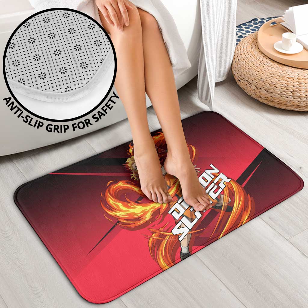 Kyojuro Rengoku Flame Rally Bathroom Set Sporty Anime Mashup Style