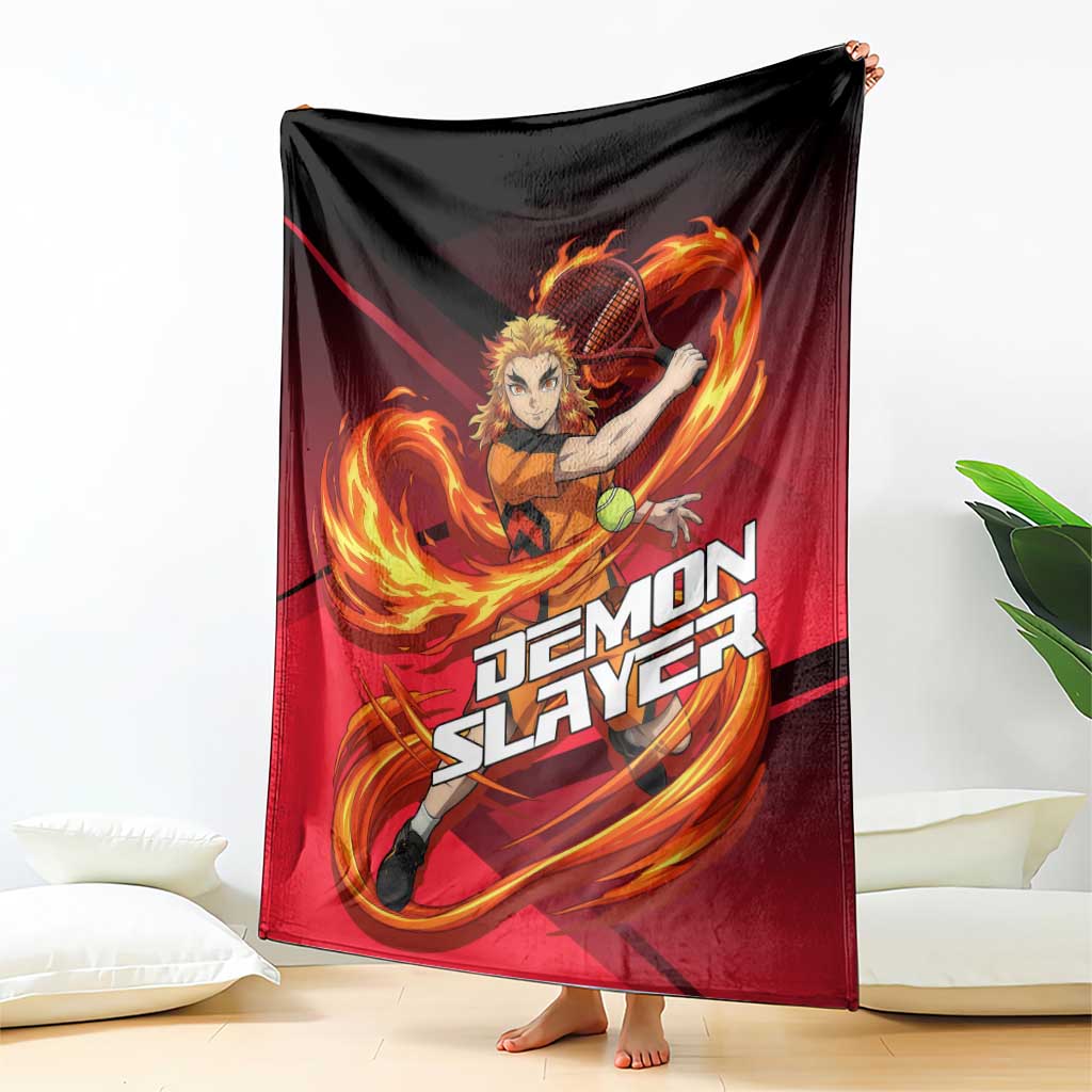 Kyojuro Rengoku Flame Rally Blanket Sporty Anime Mashup Style