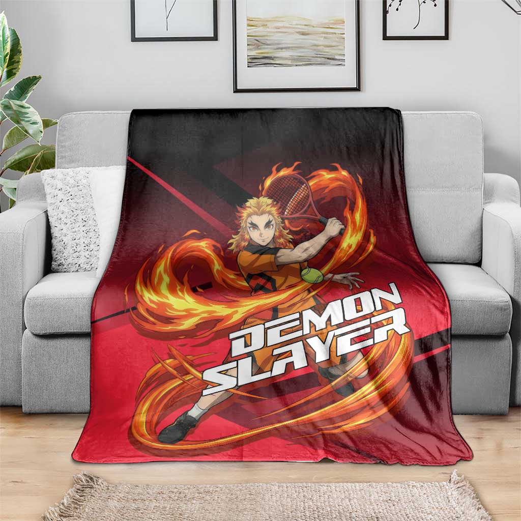 Kyojuro Rengoku Flame Rally Blanket Sporty Anime Mashup Style
