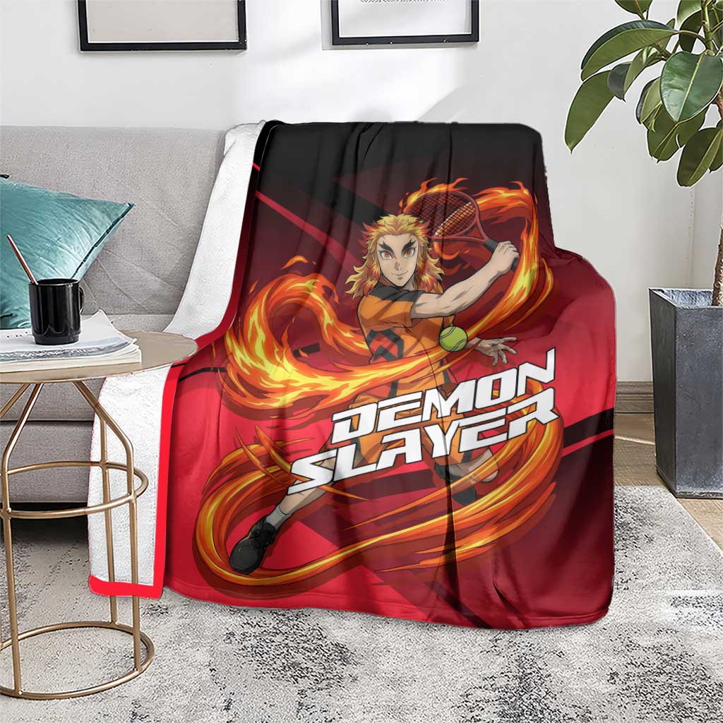 Kyojuro Rengoku Flame Rally Blanket Sporty Anime Mashup Style