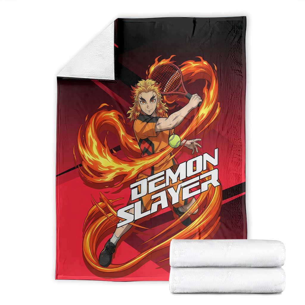 Kyojuro Rengoku Flame Rally Blanket Sporty Anime Mashup Style
