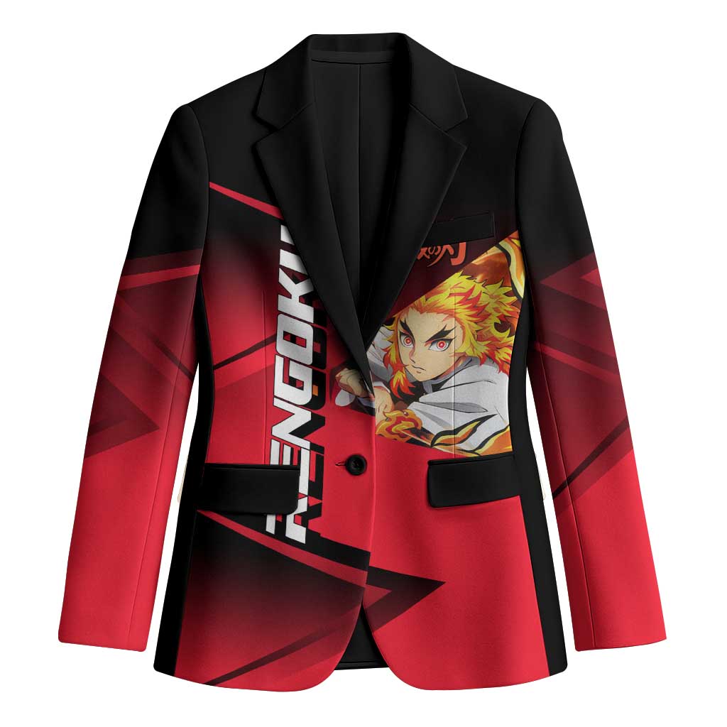 Kyojuro Rengoku Flame Rally Blazer Sporty Anime Mashup Style