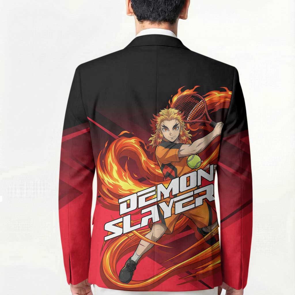 Kyojuro Rengoku Flame Rally Blazer Sporty Anime Mashup Style