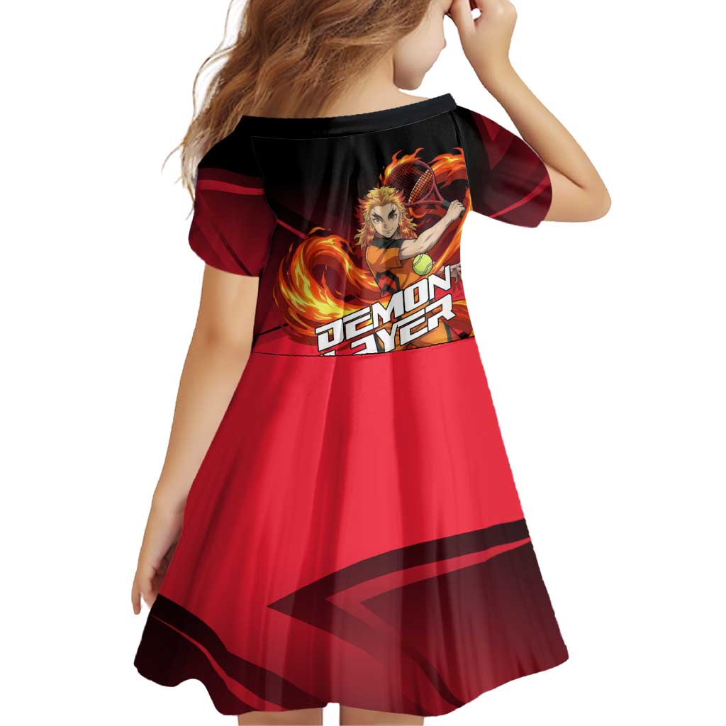 Kyojuro Rengoku Flame Rally Family Matching Tank Maxi Dress and Hawaiian Shirt Sporty Anime Mashup Style