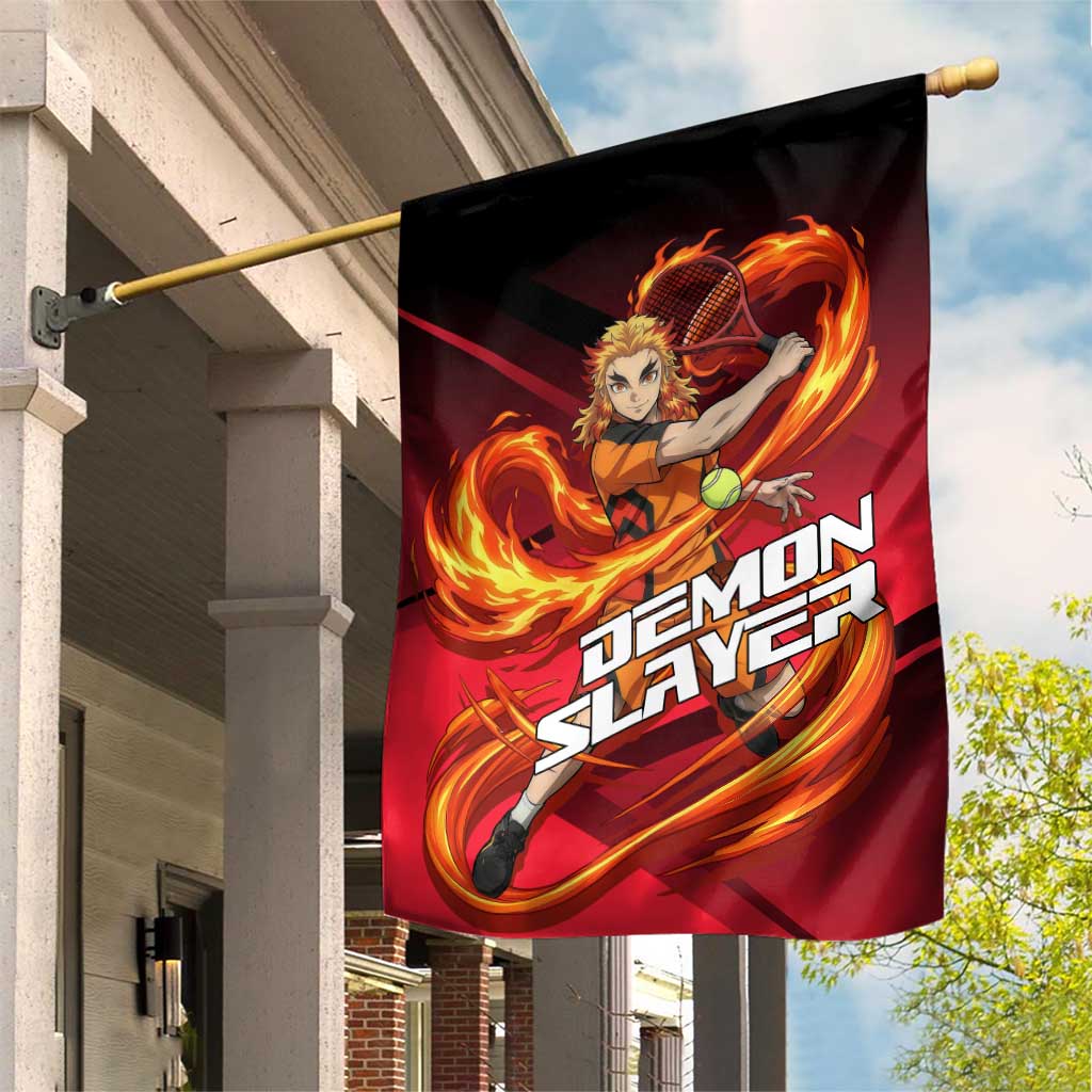 Kyojuro Rengoku Flame Rally Garden Flag Sporty Anime Mashup Style