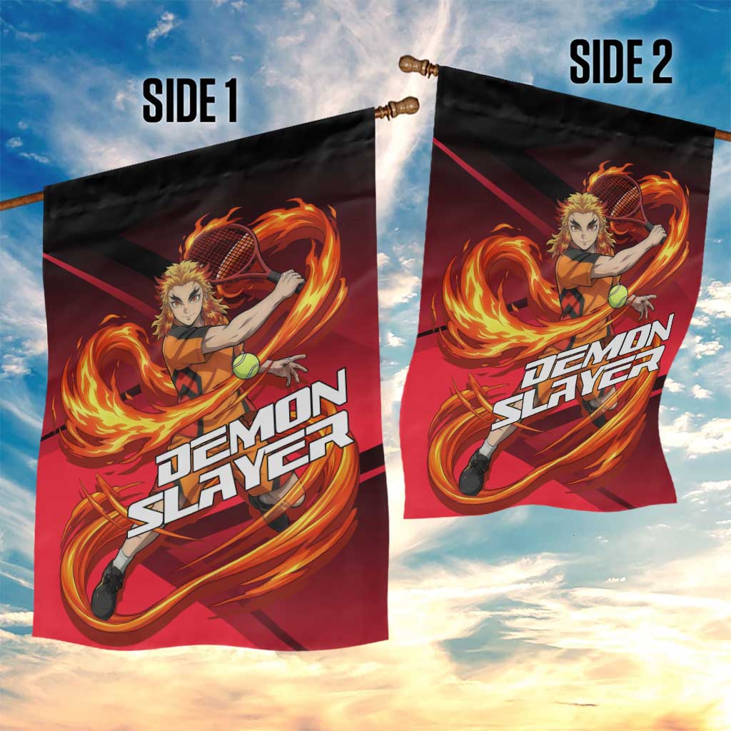 Kyojuro Rengoku Flame Rally Garden Flag Sporty Anime Mashup Style