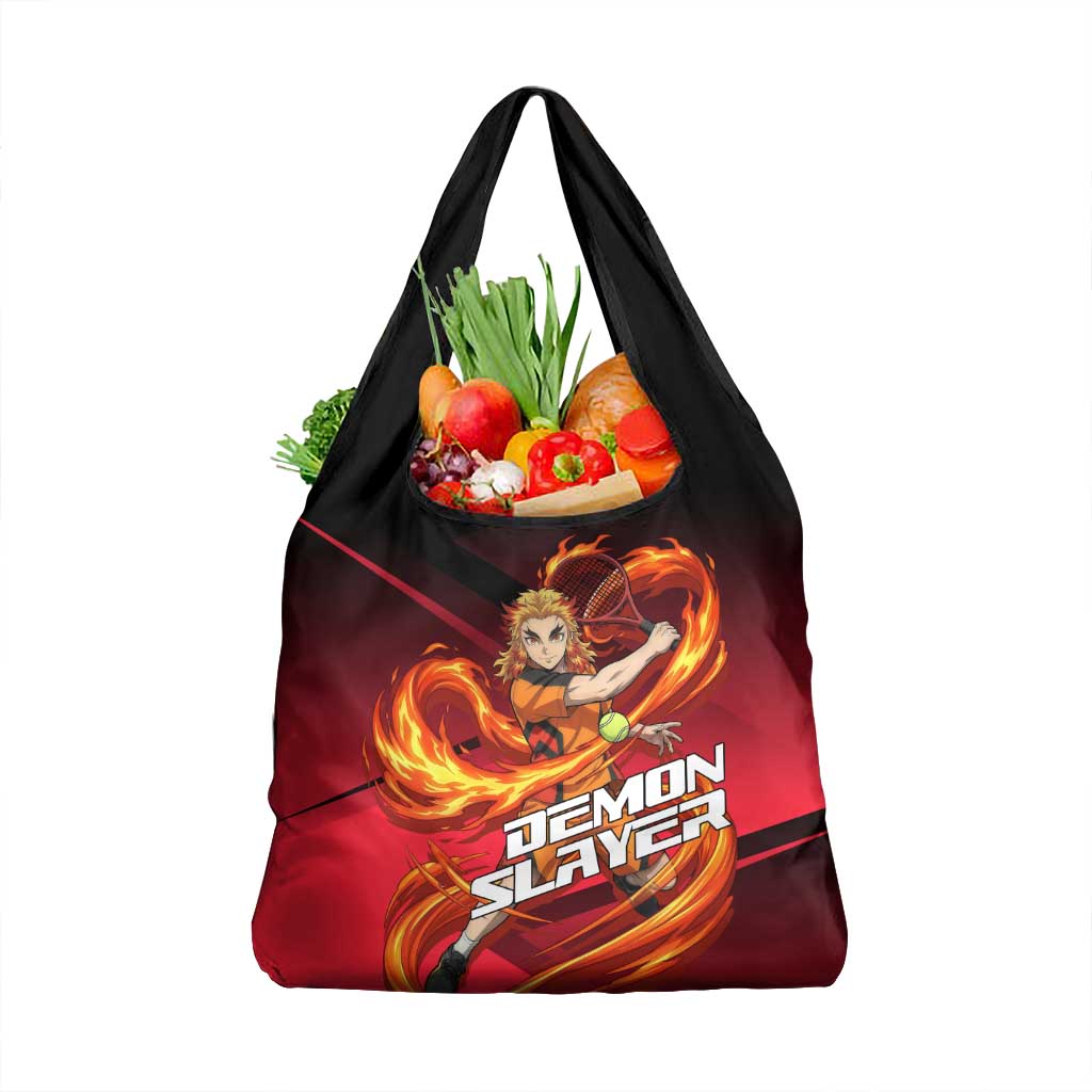 Kyojuro Rengoku Flame Rally Grocery Bag Sporty Anime Mashup Style