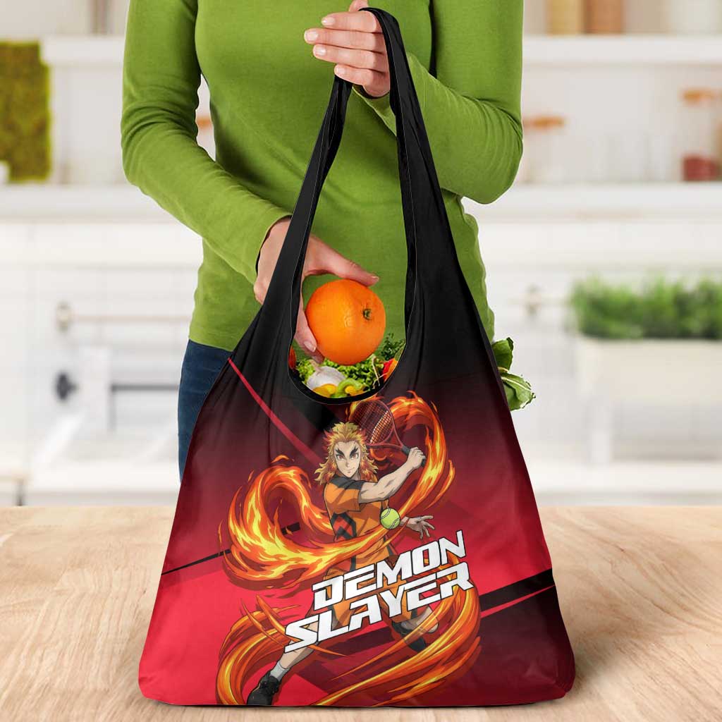 Kyojuro Rengoku Flame Rally Grocery Bag Sporty Anime Mashup Style