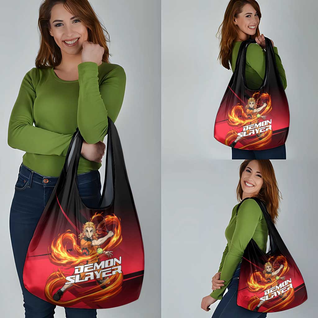 Kyojuro Rengoku Flame Rally Grocery Bag Sporty Anime Mashup Style