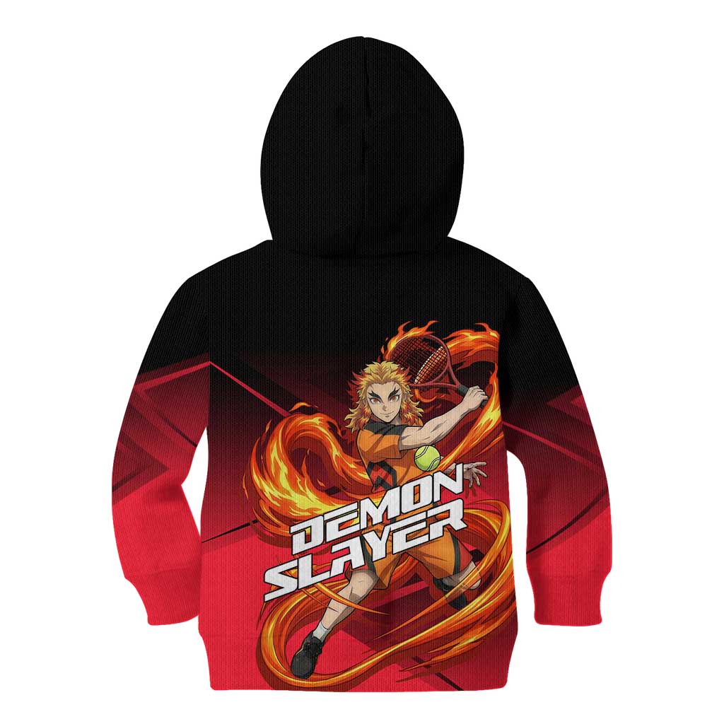 Kyojuro Rengoku Flame Rally Kid Hoodie Sporty Anime Mashup Style