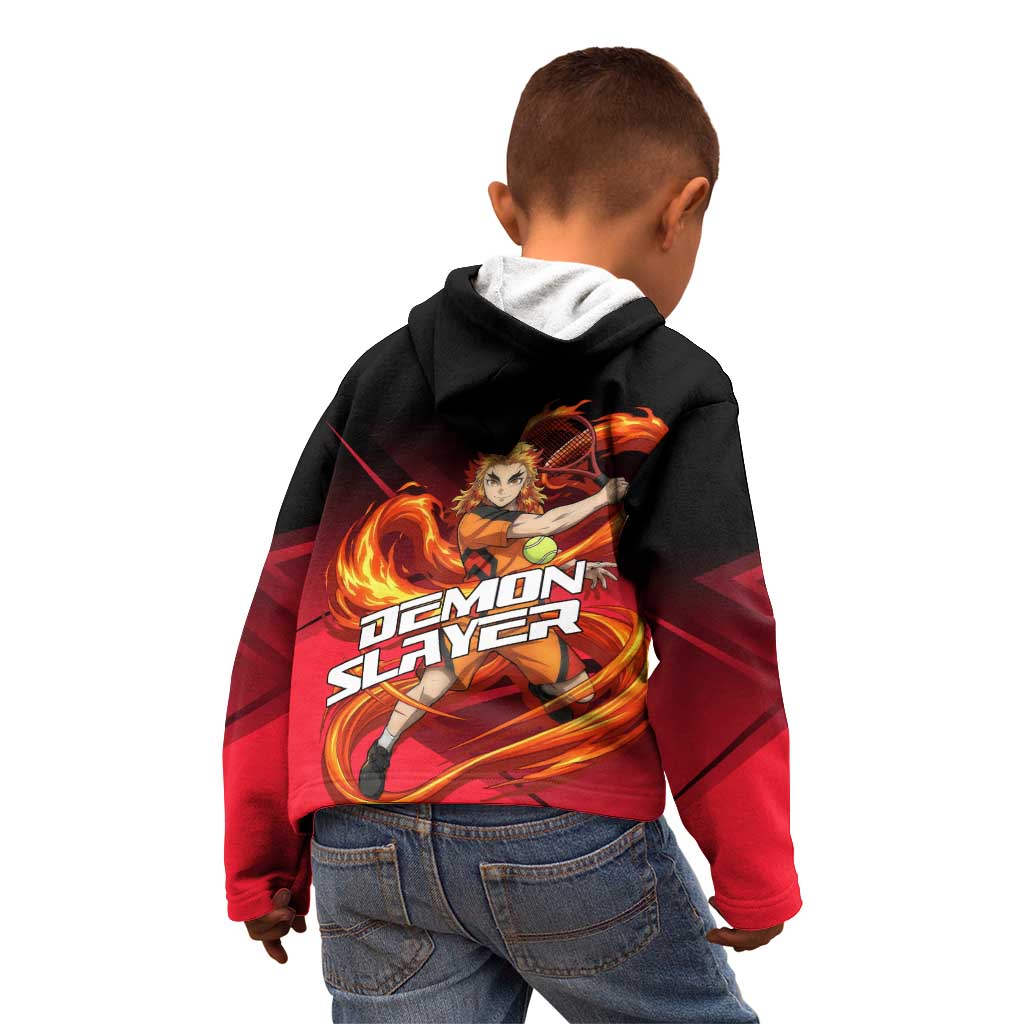 Kyojuro Rengoku Flame Rally Kid Hoodie Sporty Anime Mashup Style