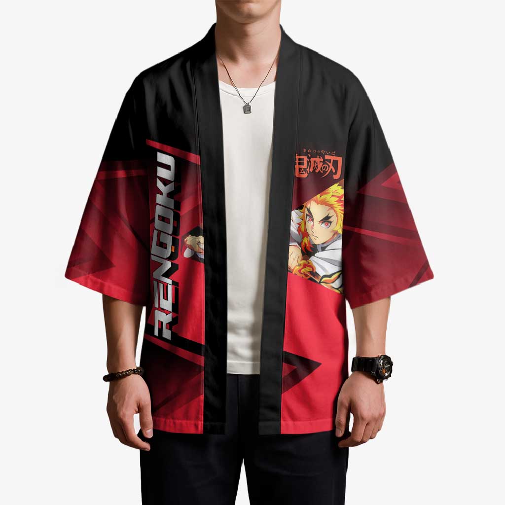 Kyojuro Rengoku Flame Rally Kimono Sporty Anime Mashup Style