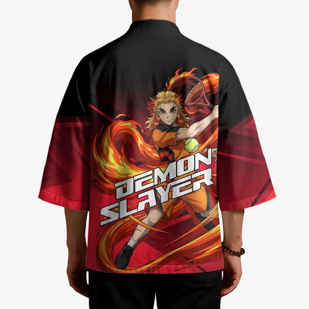 Kyojuro Rengoku Flame Rally Kimono Sporty Anime Mashup Style