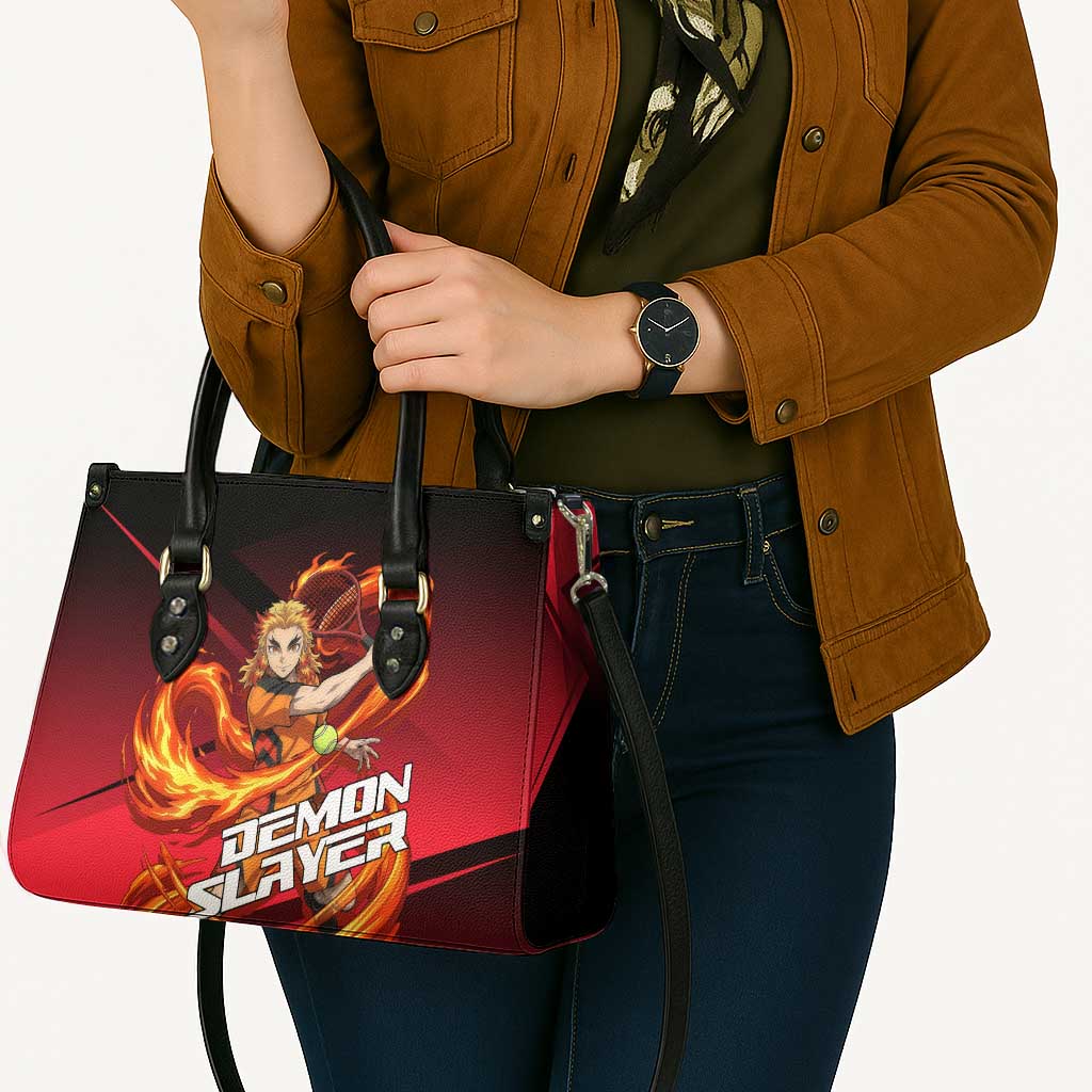 Kyojuro Rengoku Flame Rally Leather Bag Sporty Anime Mashup Style