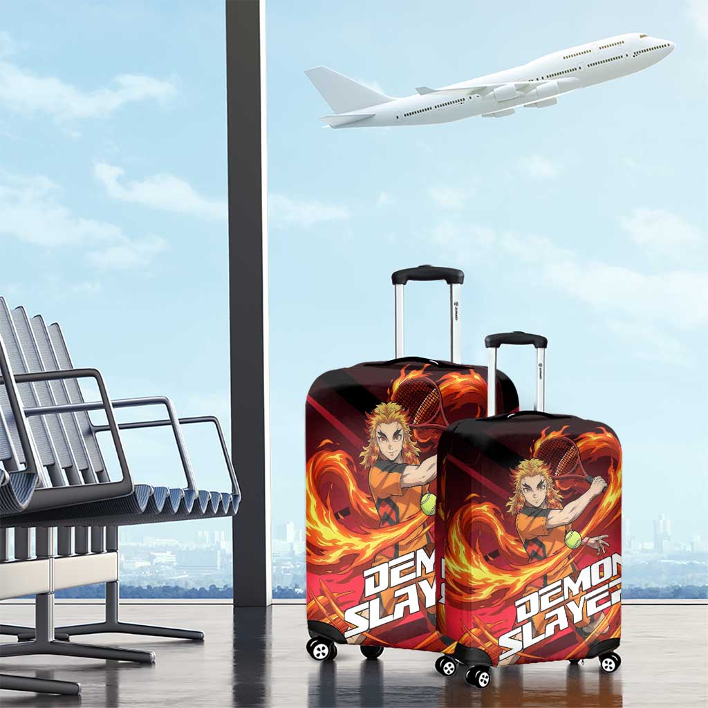 Kyojuro Rengoku Flame Rally Luggage Cover Sporty Anime Mashup Style