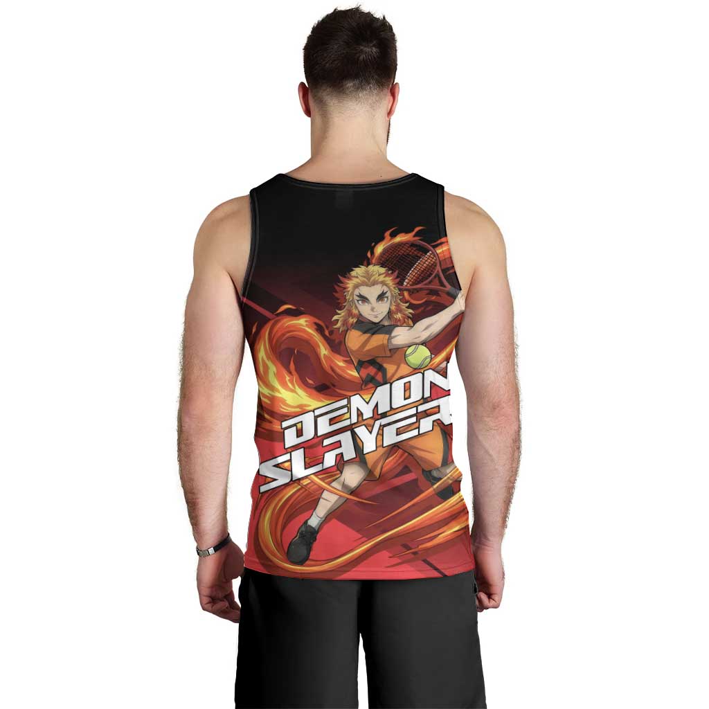 Kyojuro Rengoku Flame Rally Men Tank Top Sporty Anime Mashup Style