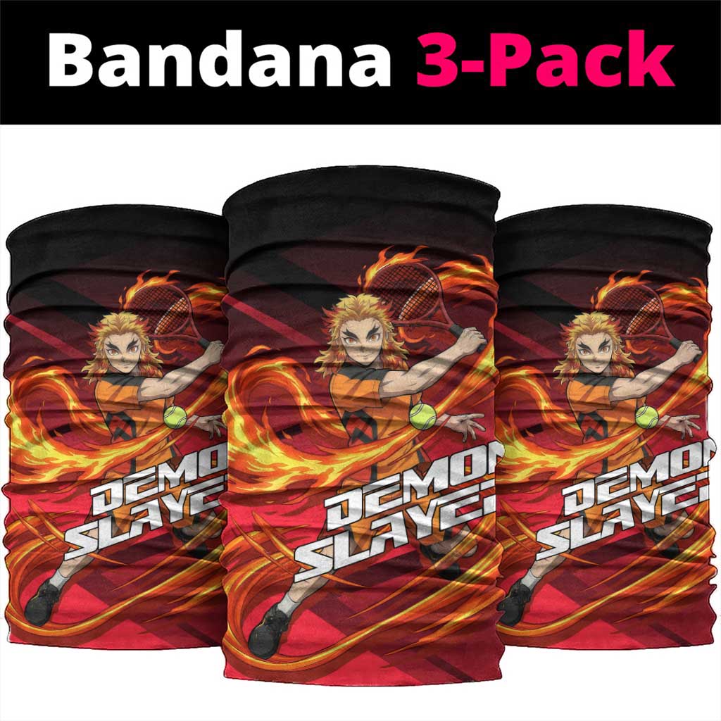 Kyojuro Rengoku Flame Rally Neck Gaiter Sporty Anime Mashup Style
