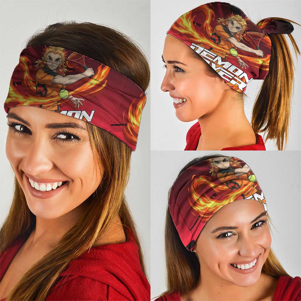 Kyojuro Rengoku Flame Rally Neck Gaiter Sporty Anime Mashup Style