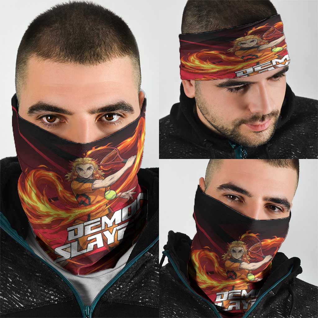 Kyojuro Rengoku Flame Rally Neck Gaiter Sporty Anime Mashup Style