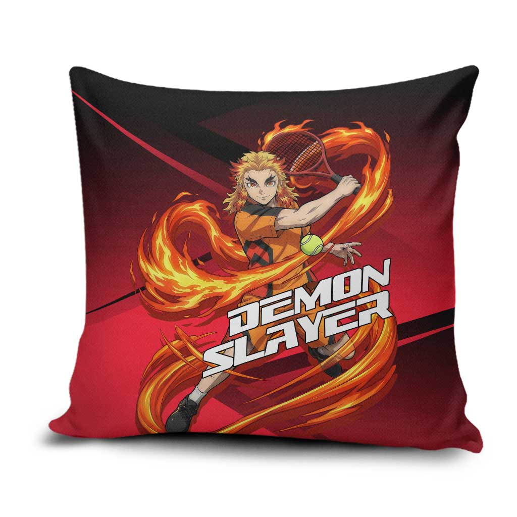 Kyojuro Rengoku Flame Rally Pillow Cover Sporty Anime Mashup Style