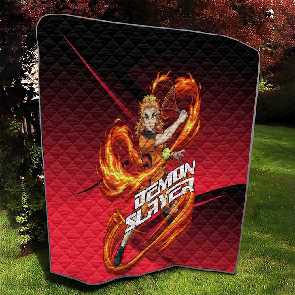 Kyojuro Rengoku Flame Rally Quilt Sporty Anime Mashup Style