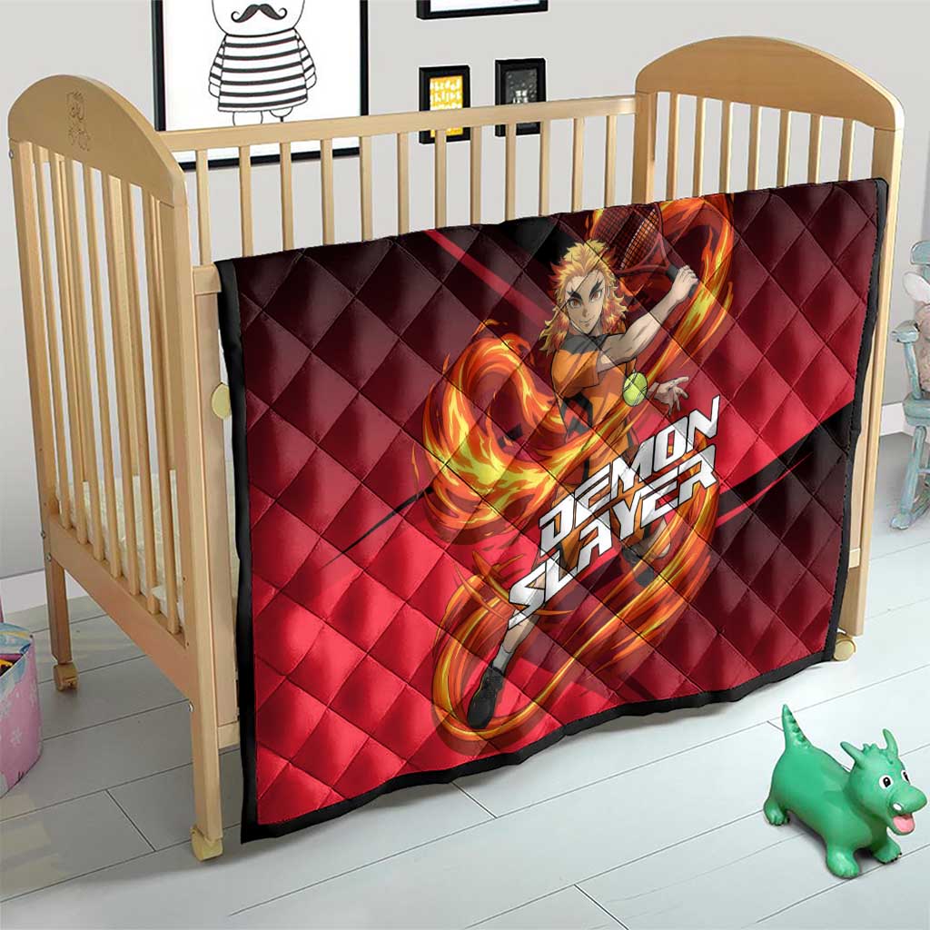 Kyojuro Rengoku Flame Rally Quilt Sporty Anime Mashup Style