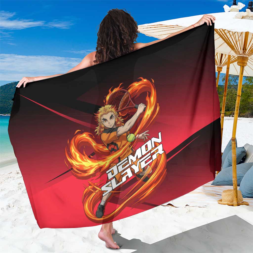 Kyojuro Rengoku Flame Rally Sarong Sporty Anime Mashup Style