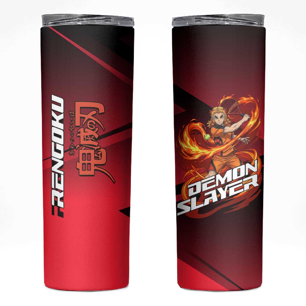 Kyojuro Rengoku Flame Rally Skinny Tumbler Sporty Anime Mashup Style