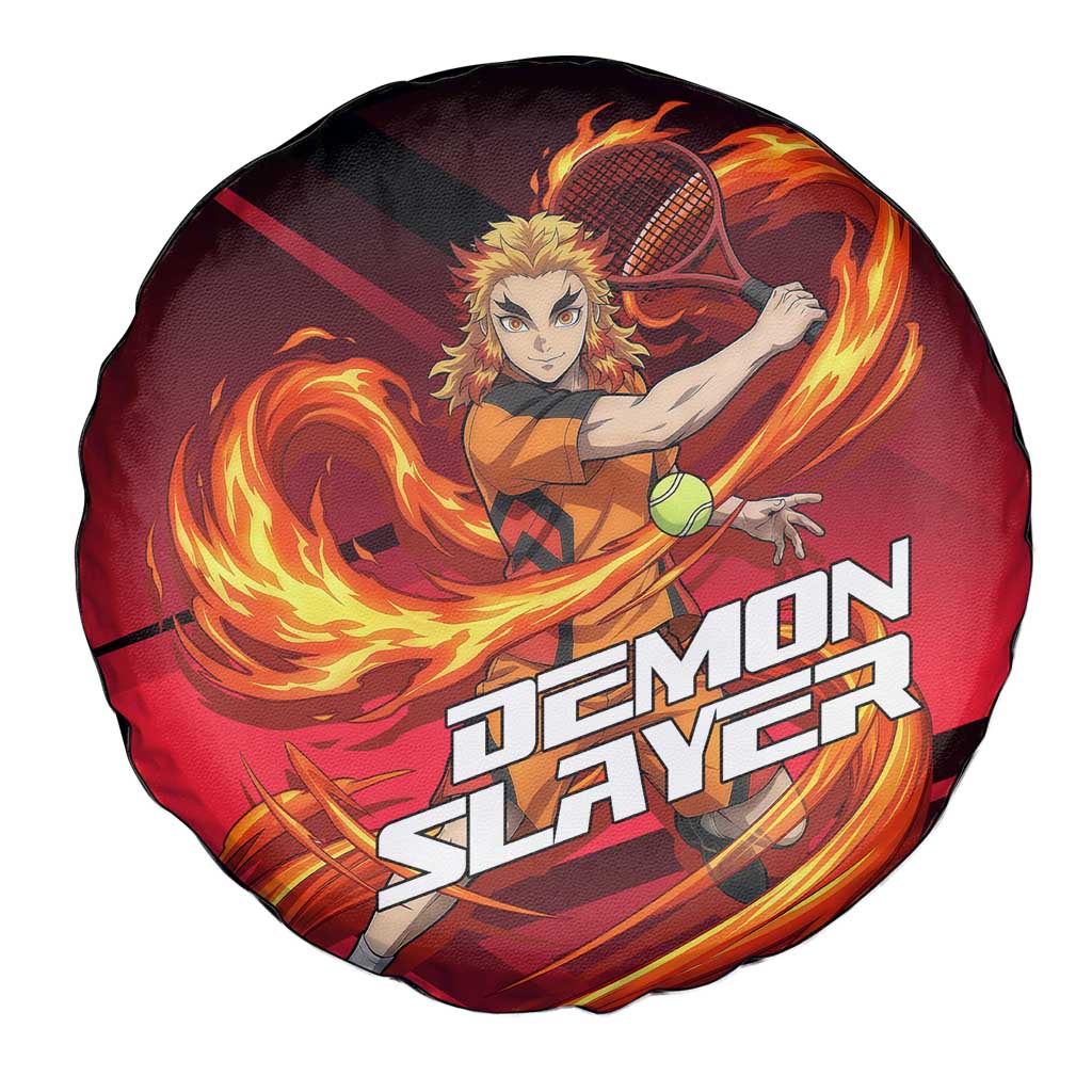 Kyojuro Rengoku Flame Rally Spare Tire Cover Sporty Anime Mashup Style