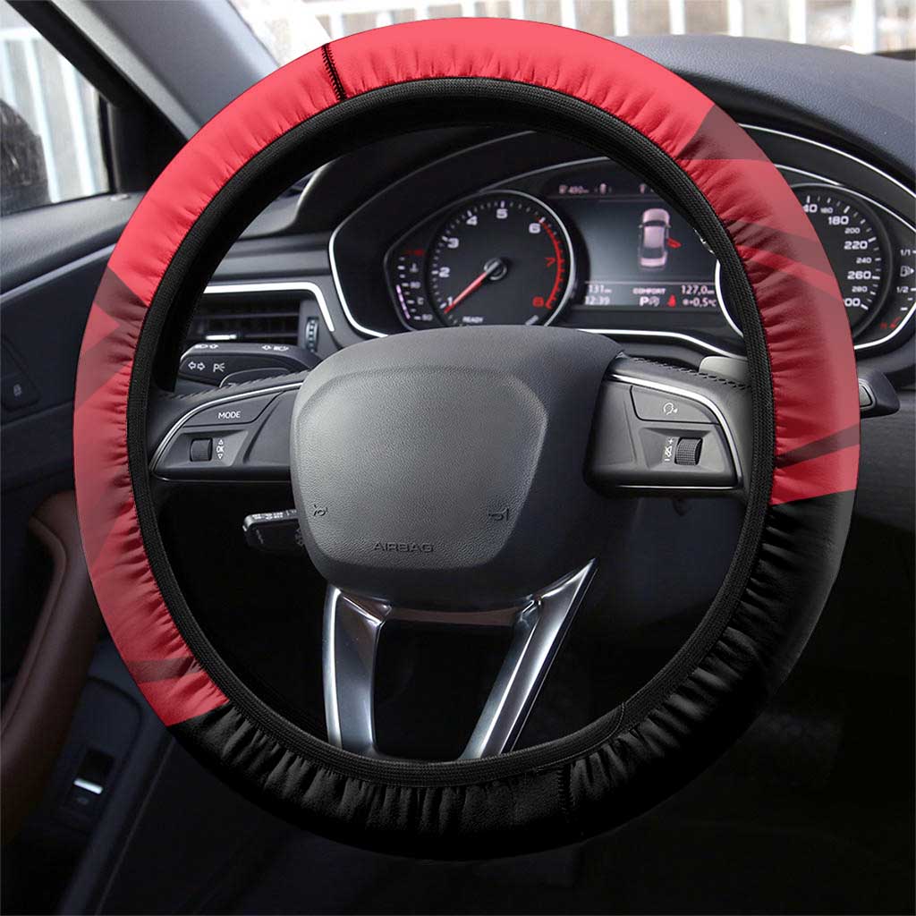 Kyojuro Rengoku Flame Rally Steering Wheel Cover Sporty Anime Mashup Style