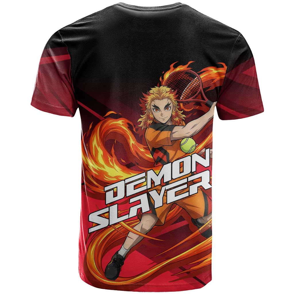 Kyojuro Rengoku Flame Rally T Shirt Sporty Anime Mashup Style