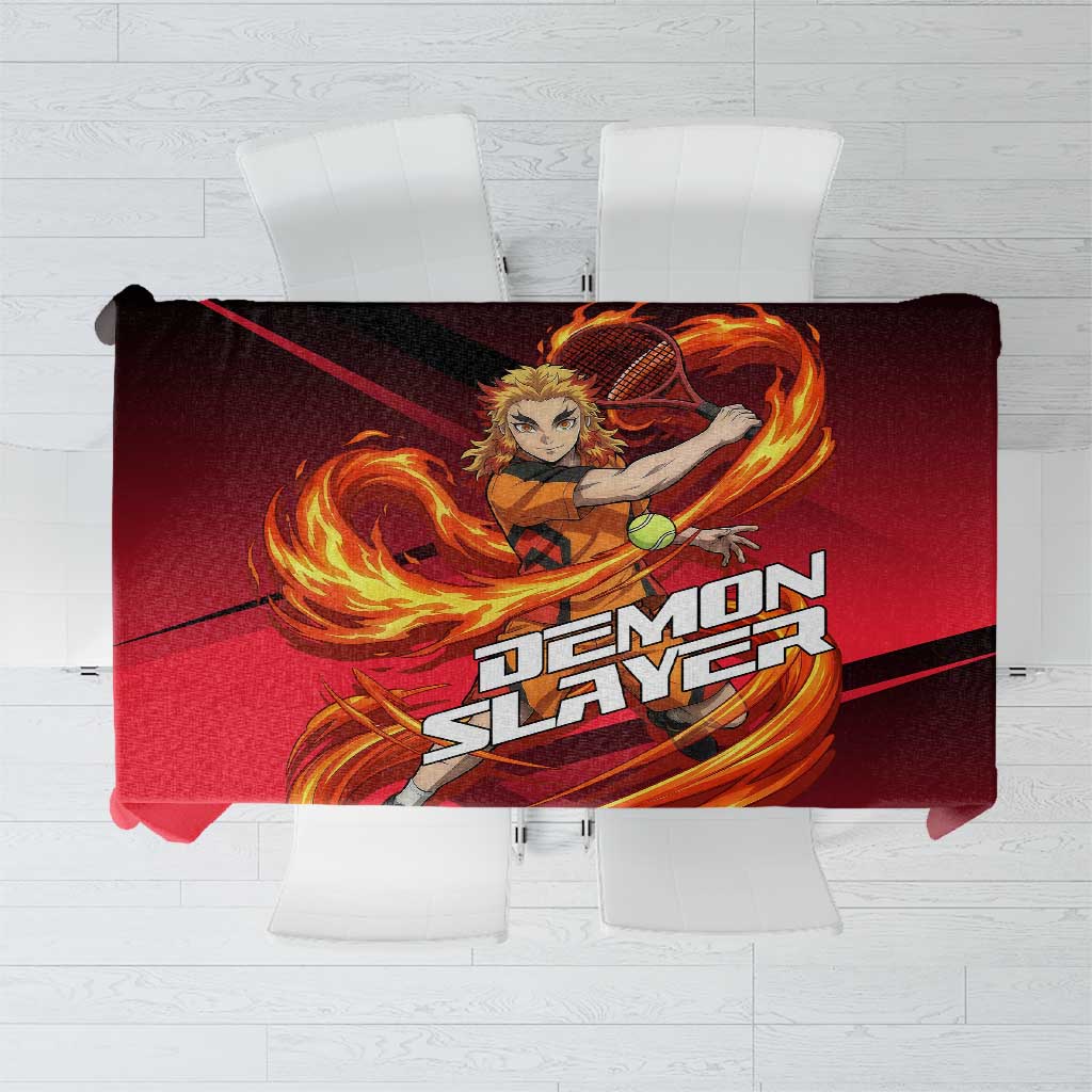 Kyojuro Rengoku Flame Rally Tablecloth Sporty Anime Mashup Style