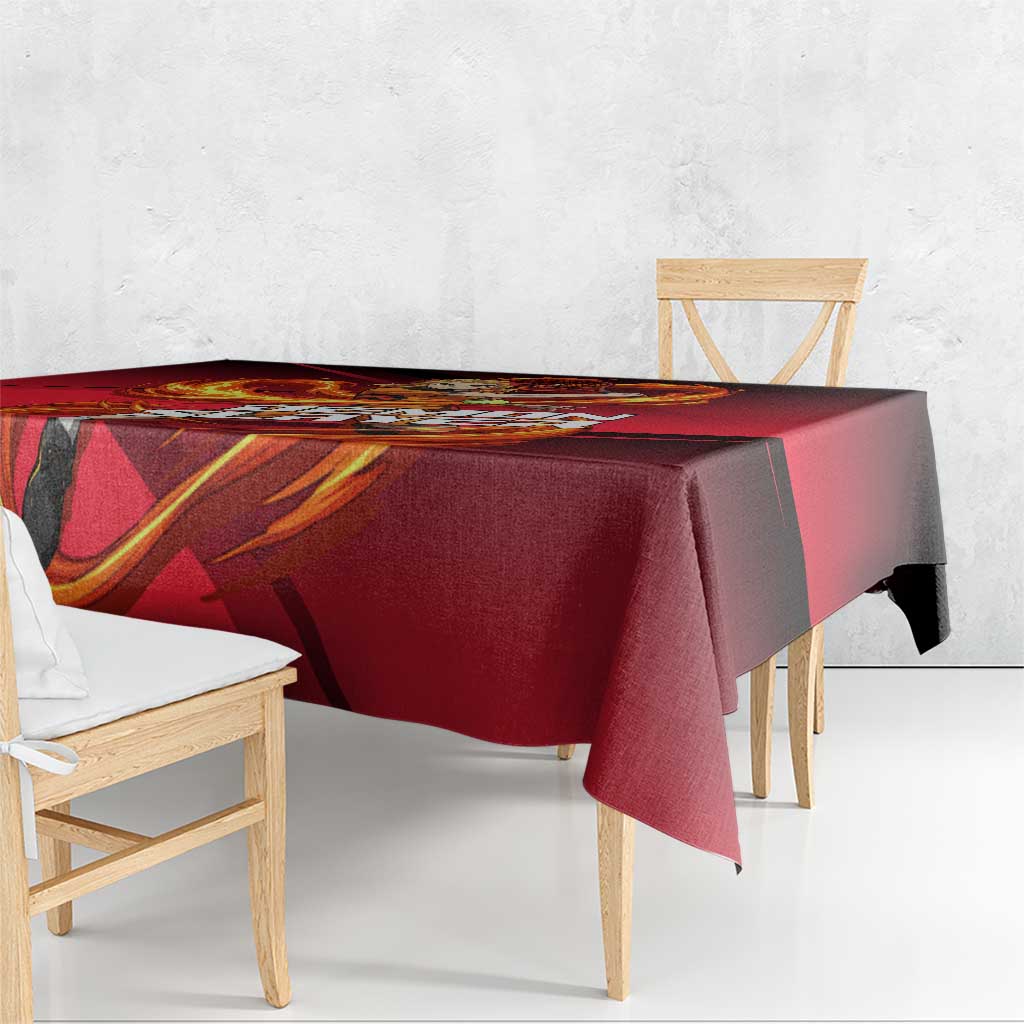 Kyojuro Rengoku Flame Rally Tablecloth Sporty Anime Mashup Style